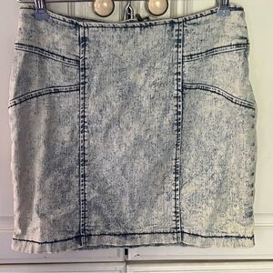 Nollie Denim Wash Women's Mini Skirt Small Y2K
